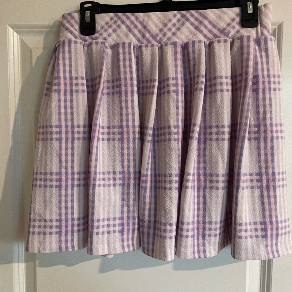 rue21 skirt pink purple and white size Large